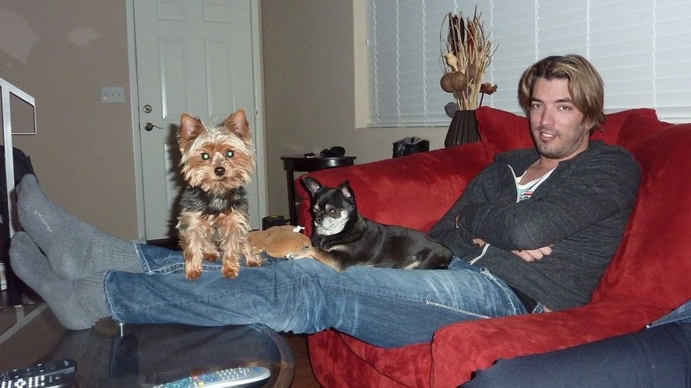 Throwback of Jonathan Scott with dogs