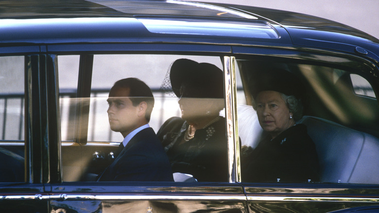 Queen Elizabeth at Princess Diana's funeral 