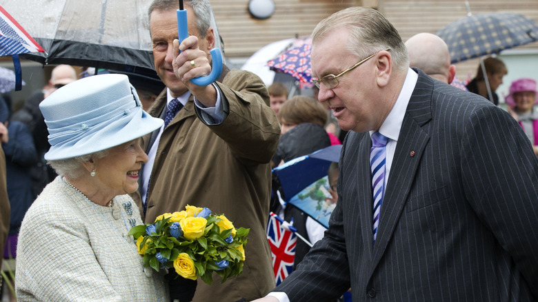 The Queen at Aberfan in 2012