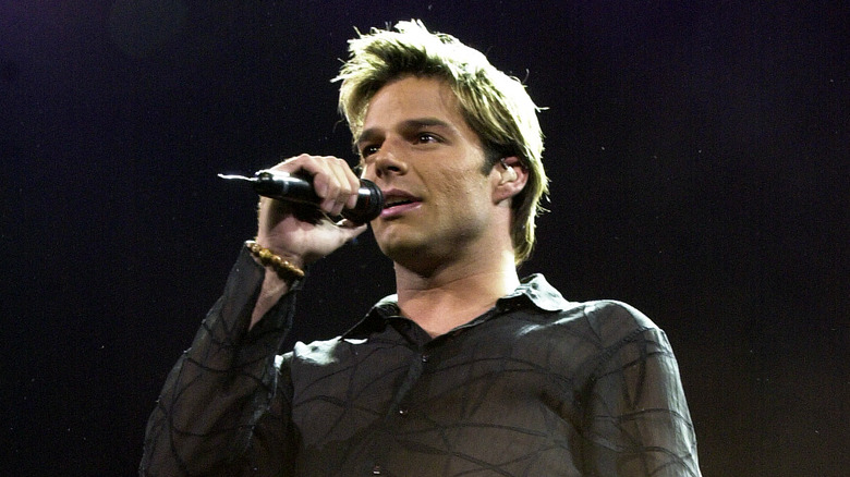 Ricky Martin performing 