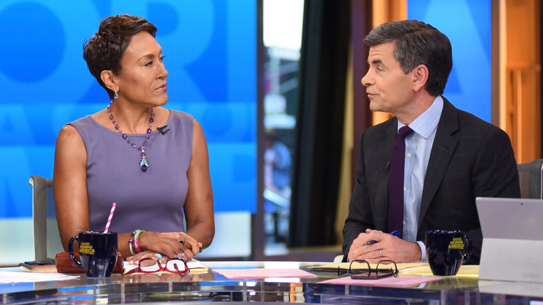 Robin Roberts and George Stephanopoulos on Good Morning America