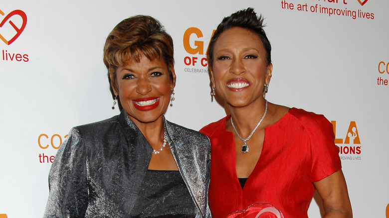 Sally-Ann Roberts and Robin Roberts smiling