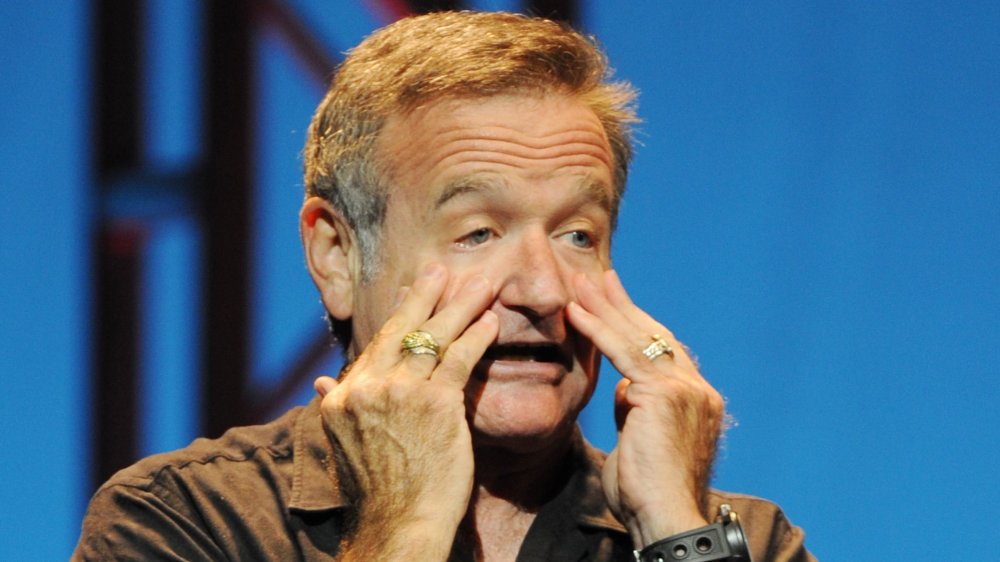 Robin Williams with a shocked expression