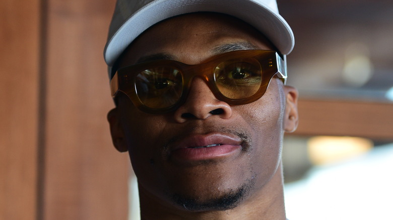 Russell Westbrook in brown glasses