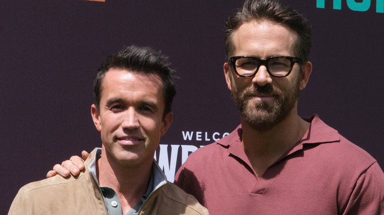 Ryan Reynolds and Rob McElhenney smiling