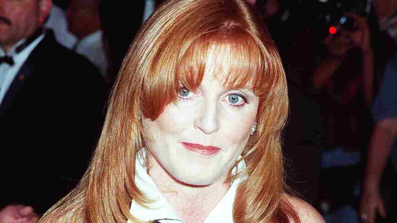 Sarah Ferguson looking off-camera