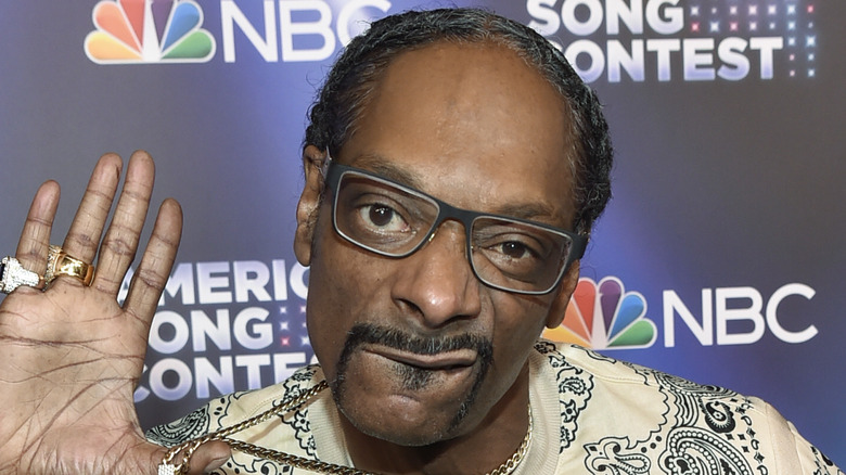 Snoop Dogg makes funny face