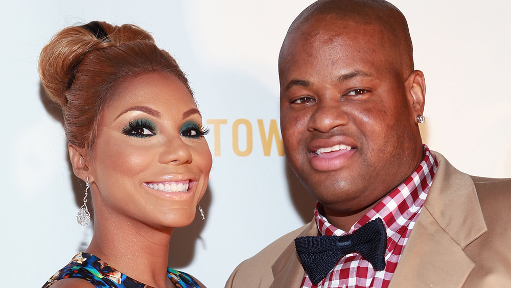 Tamar Braxton and Vince Herbert smiling