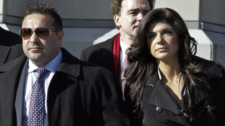 Teresa and Joe Giudice at an event 