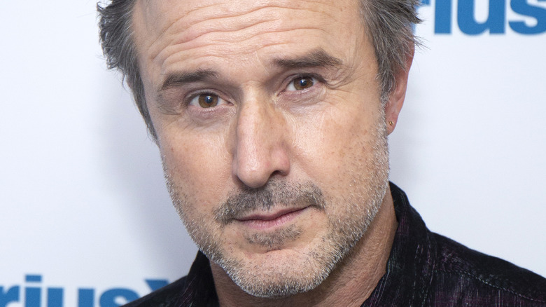 David Arquette looking shocked