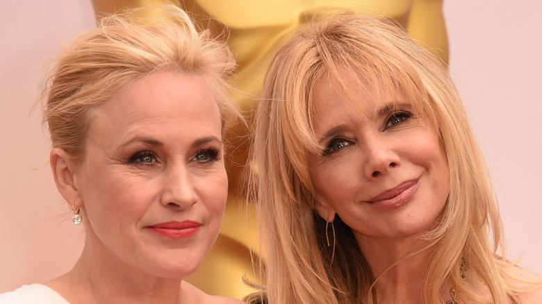 Patricia and Rosanna Arquette posing together