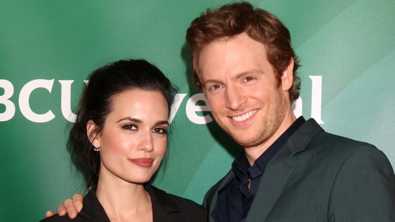 Torrey DeVitto and Nick Gehlfuss posing