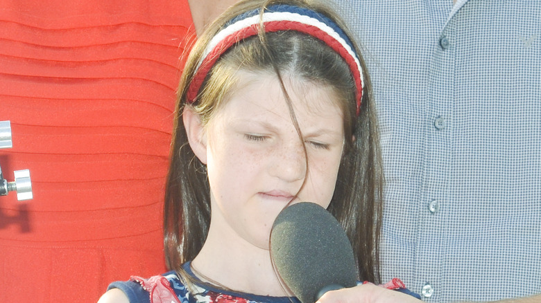 Mia Robertson at press conference