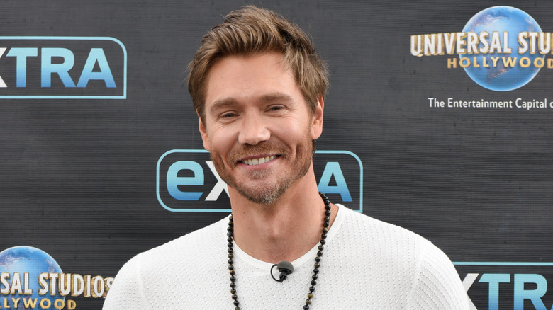 Chad Michael Murray grinning