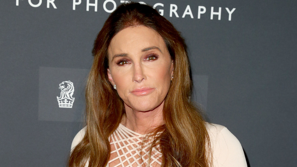 Caitlyn Jenner tilting her head, posing with a neutral expression