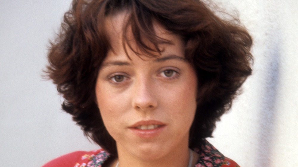 Young Mackenzie Phillips looking serious