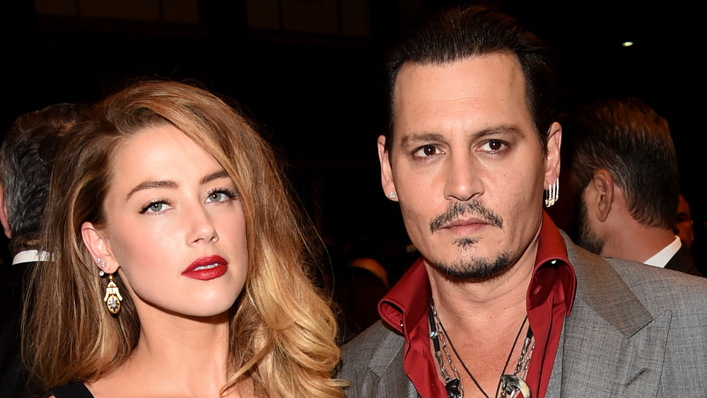 Amber Heard and Johnny Depp at an event