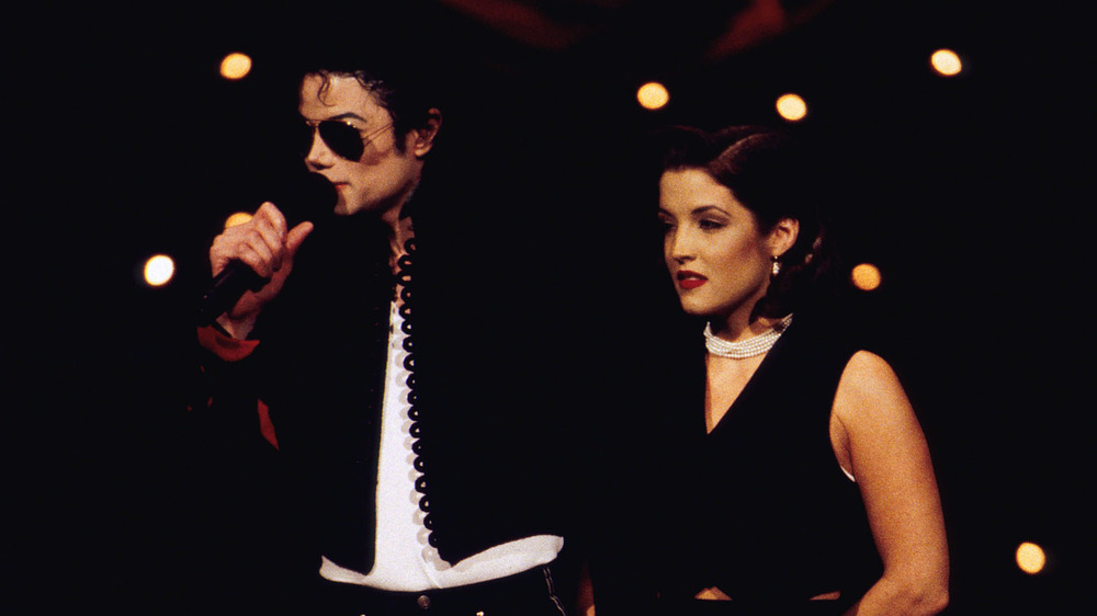 Michael Jackson with Lisa Marie Presley