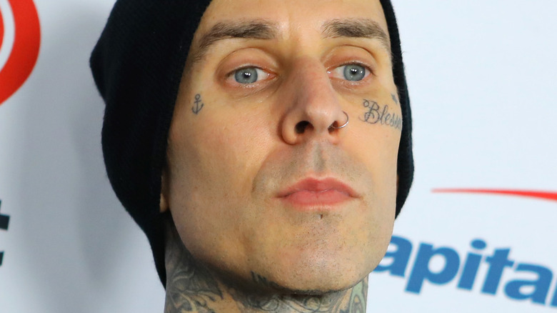 Travis Barker wearing beanie