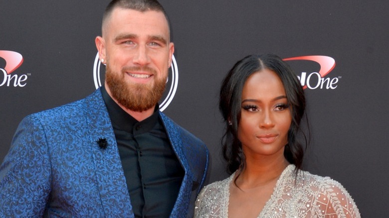 Travis Kelce and Kayla Nicole at the 2018 ESPY Awards