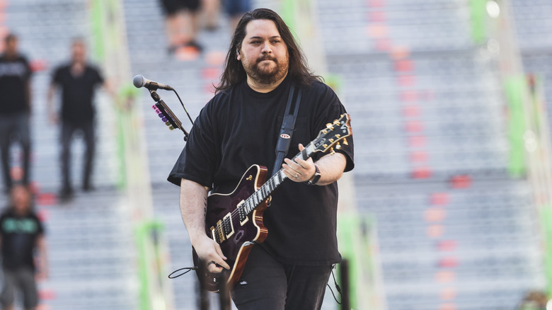 Wolfgang Van Halen playing guitar