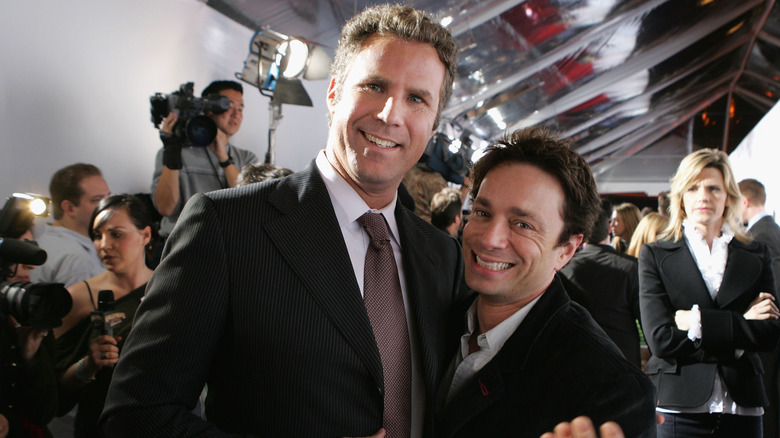 Will Ferrell and Chris Kattan posing together in 2005.