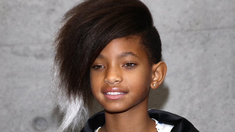 Willow Smith with side-swept hair