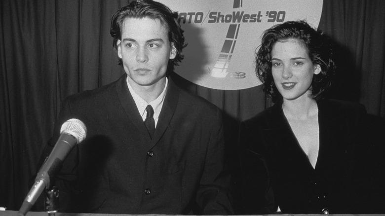 Johnny Depp and Winona Ryder at an event