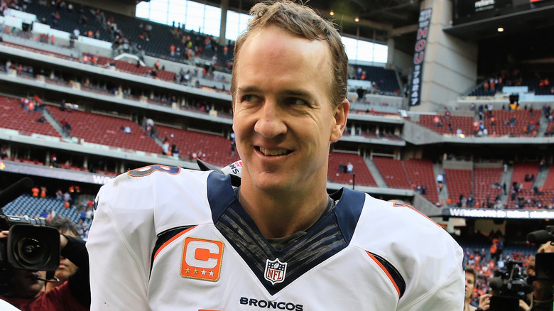 Peyton Manning on the field in 2013