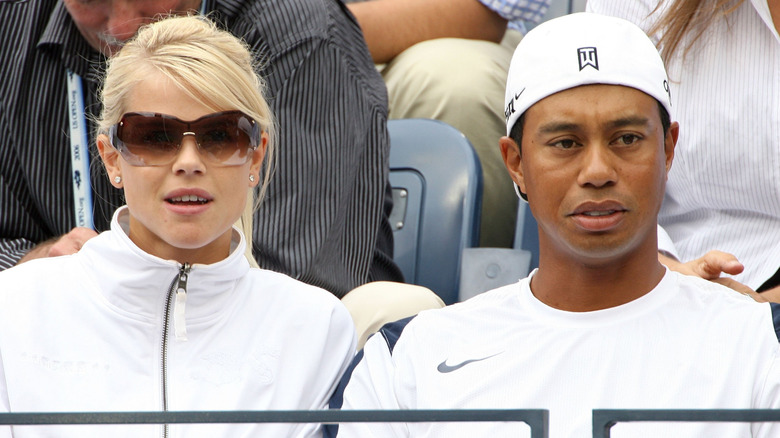 Elin Nordegren and Tiger Woods