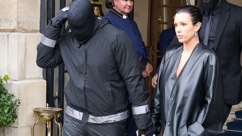 Kanye West and Bianca Censori leave their hotel in Paris, France (2024)