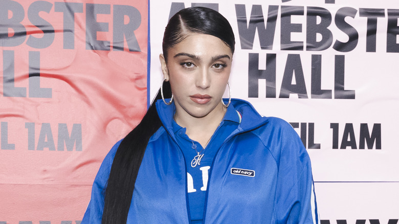 Lourdes Leon in blue