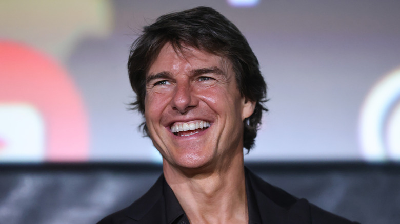 Tom Cruise with a big smile