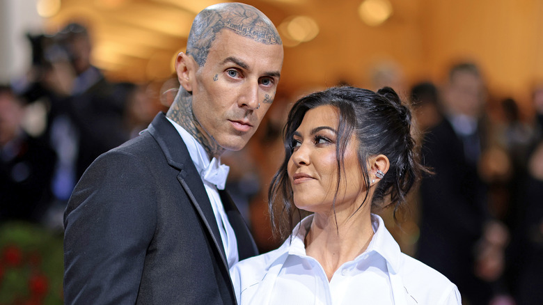 Travis Barker and Kourtney Kardashian