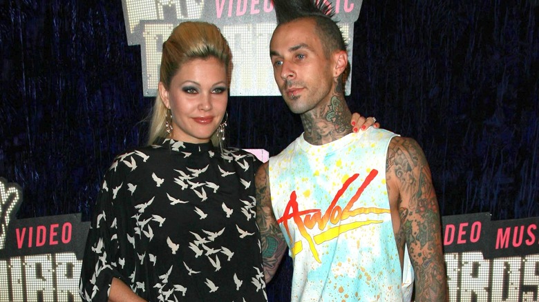 Shanna Moakler and Travis Barker