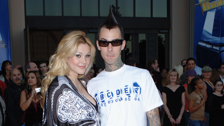 Shanna Moakler and Travis Barker