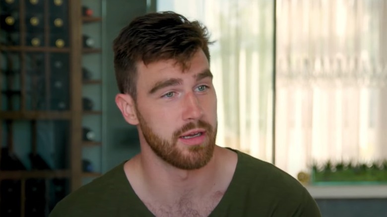 Travis Kelce with surprised expression