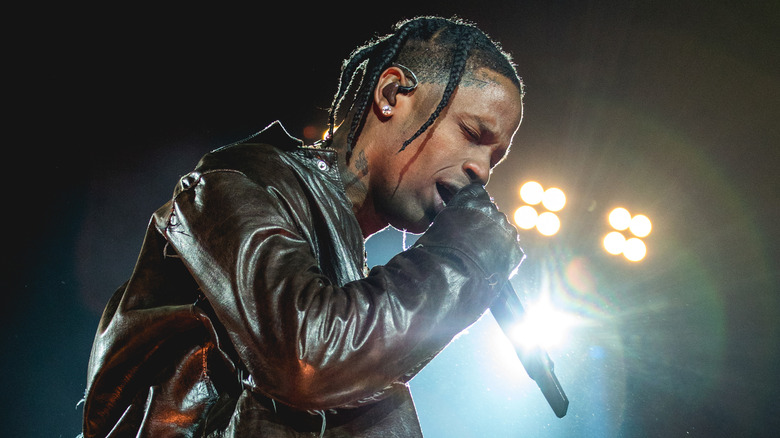 Travis Scott performs on stage