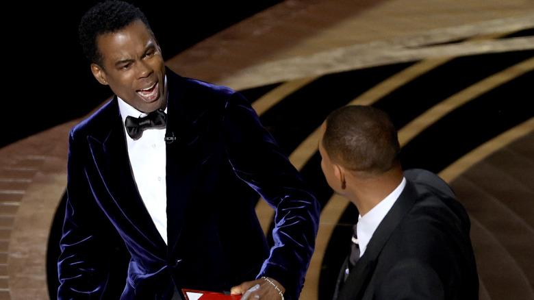 Will Smith slaps Chris Rock on stage 