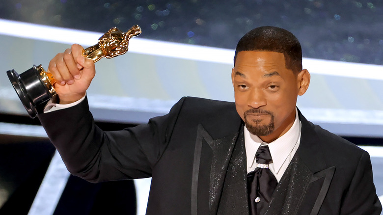 Will Smith with his Oscar