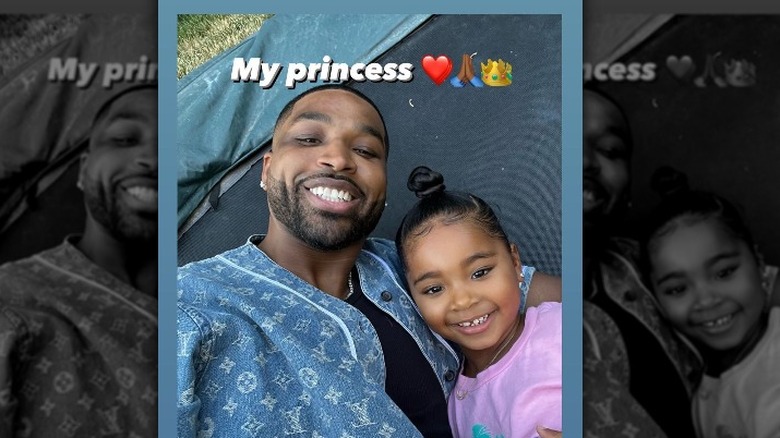 Tristan Thompson and daughter True