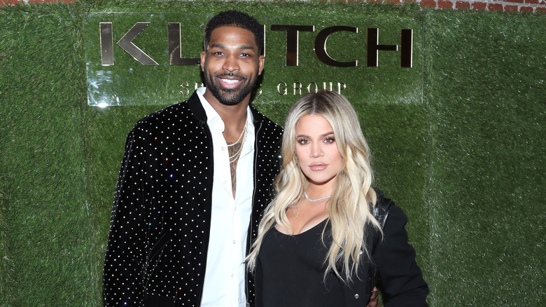 Tristan Thompson and Khloe Kardashian at Klutch Sports Group "More Than A Game" Dinner 2018