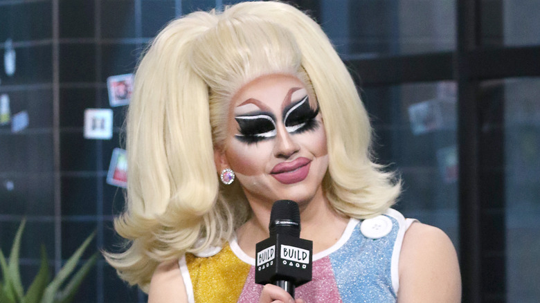 Trixie Mattel with mic