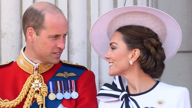 Kate Middleton smiling Prince William