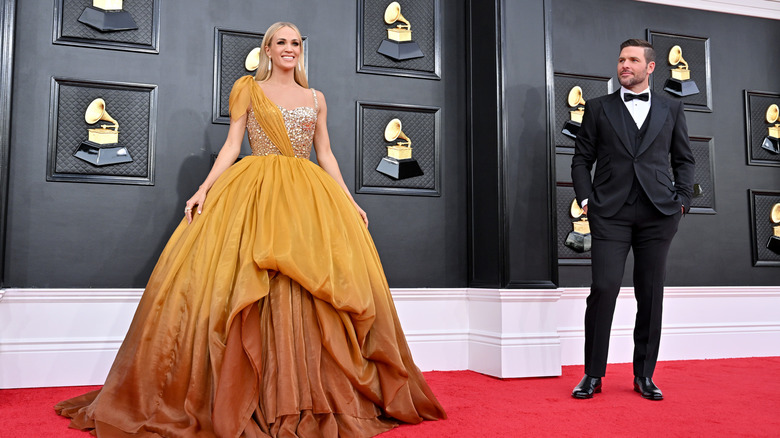 Carrie Underwood and Mike Fisher at the Grammys