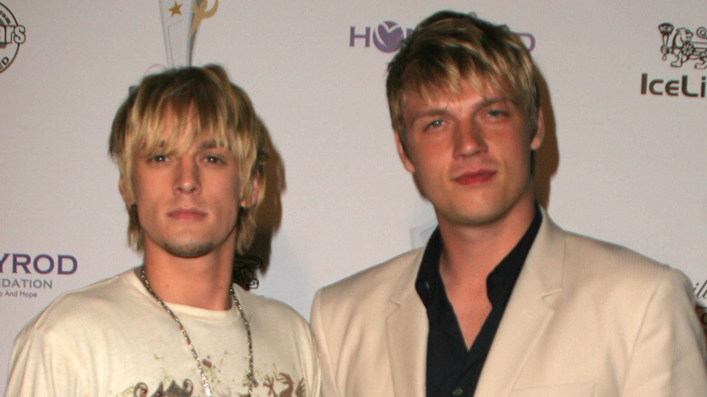 Nick and Aaron Carter together 