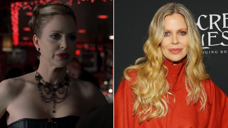 Kristin Bauer van Straten in "True Blood" and smiling at a 2022 event