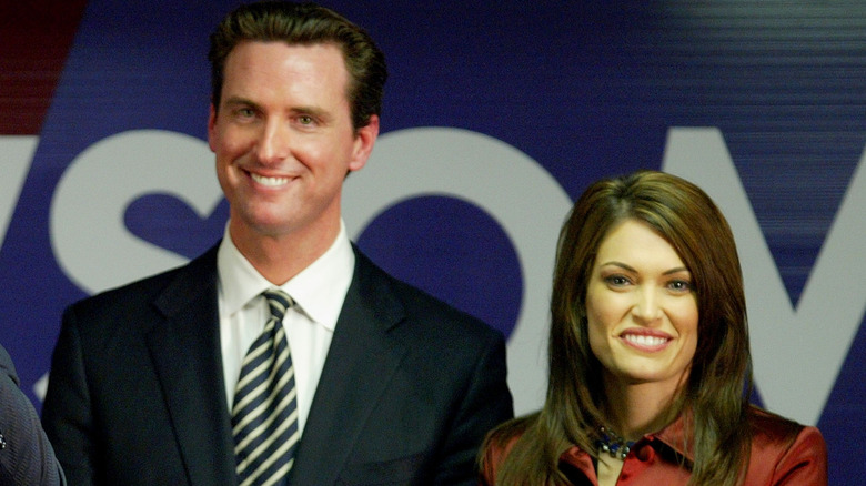 Gavin Newsom and Kimberly Guilfoyle