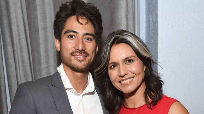 Tulsi Gabbard posing with her husband Abraham Williams