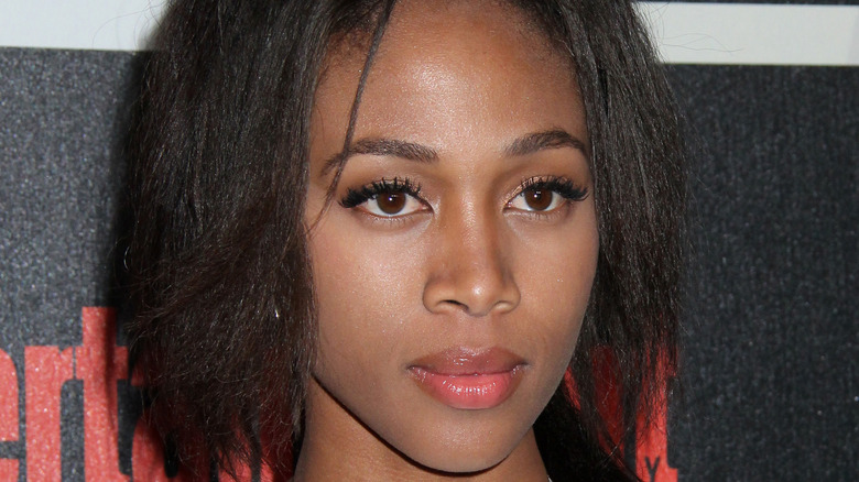 Nicole Beharie posing for cameras